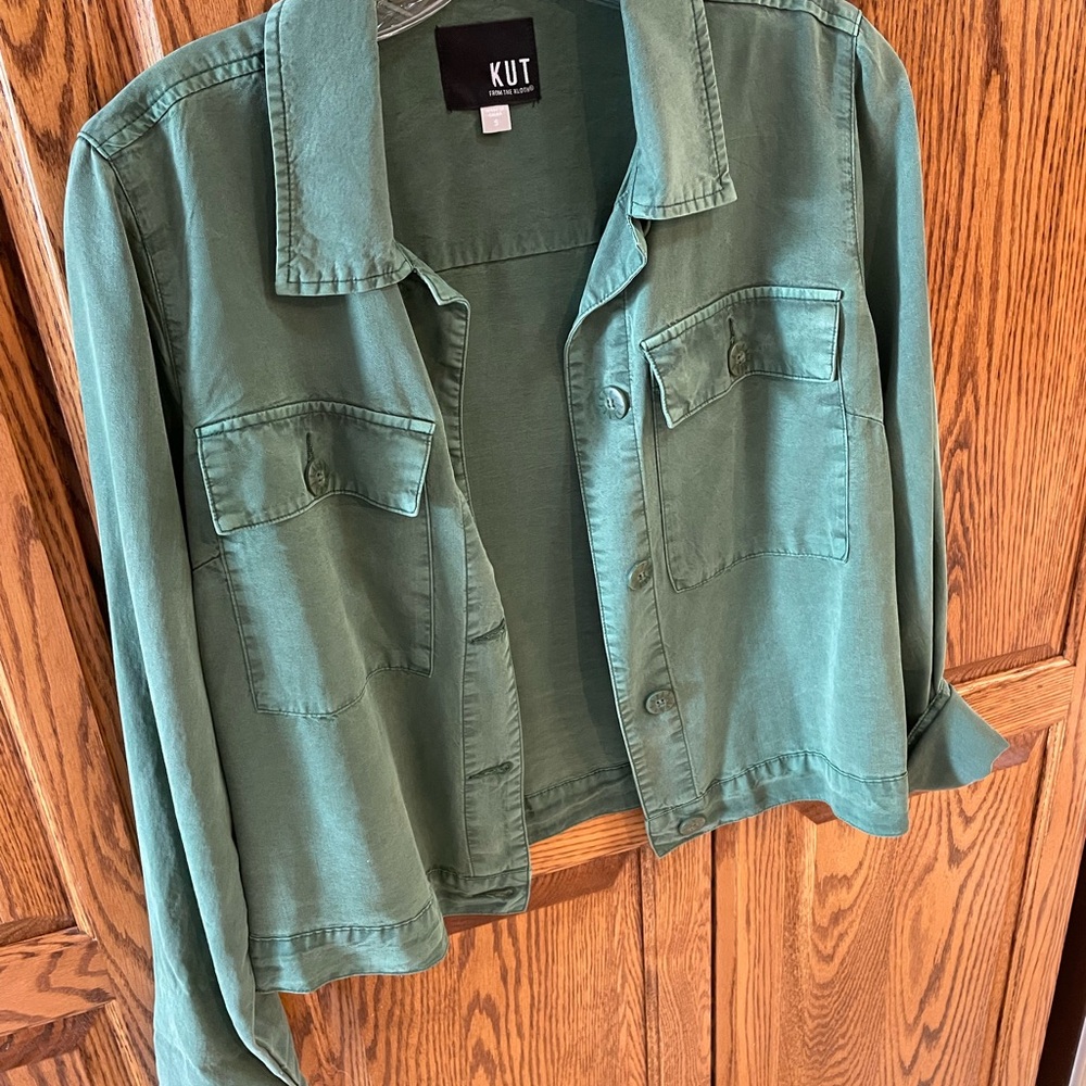Kut from the Kloth Women's Olive Utility Jacket - Picture 4 of 9